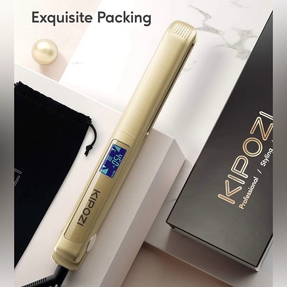 “New” KIPOZI Professional Hair Straightener Salon Flat Iron Hair Styler.  1 In - Picture 7 of 16